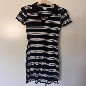 Love, Fire Striped T-Shirt Dress